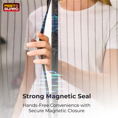 Durable Magnetic Black Door Screen Mesh