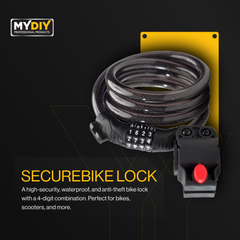 Durable 4-Digit Combination Bike Lock