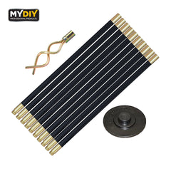 12 Piece Drain Rod Set