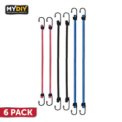 6-Pack Strong Bungee Cords for Securing