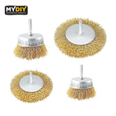 4 Piece Wire Brush Drill Attachment Set for Cleaning and Polishing
