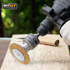 4 Piece Wire Brush Drill Attachment Set for Cleaning and Polishing