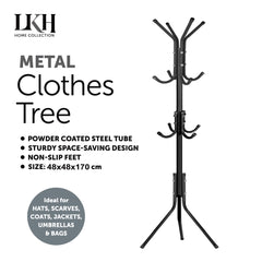 Durable Metal Clothes Tree Stand Organizer