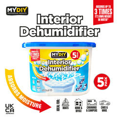 5 Pack Interior Dehumidifier for Moisture Absorption