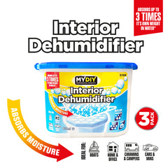 3-Pack Interior Dehumidifiers for Moisture Control