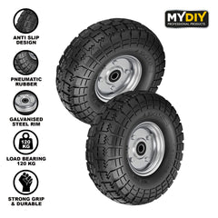 2PK Wheelbarrow Pneumatic Rubber Wheels