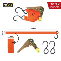 Multi-Use Ratchet Strap for Secure Tie-Downs