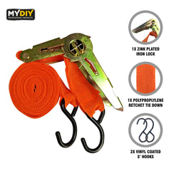 Multi-Use Ratchet Strap for Secure Tie-Downs