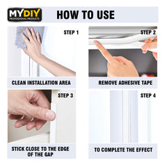 2 Pack Door and Window Seal Strips for Draft Protection