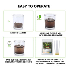 100 Piece Soil pH Test Strips for Garden Health