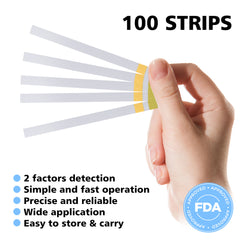 100 Piece Soil pH Test Strips for Garden Health