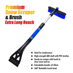 Durable Premium Snow Scraper and Brush