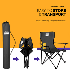 Foldable Camping Chair For Outdoor Comfort