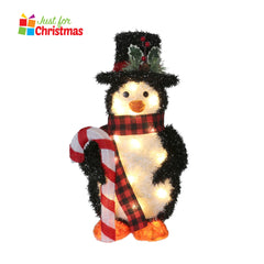 60cm Light-Up Glitter Penguin