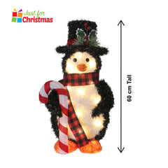 60cm Light-Up Glitter Penguin