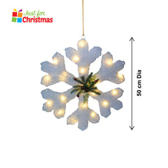 50cm Light-Up Hanging Snowflake