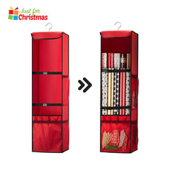 Christmas Gift Wrap Storage with Hanging Hook
