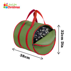 Christmas Lights Storage Barrel Bag