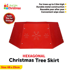 Hexagonal Christmas Tree Skirt