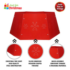 Hexagonal Christmas Tree Skirt