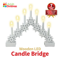 Wooden LED Candle Bridge