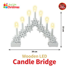 Wooden LED Candle Bridge