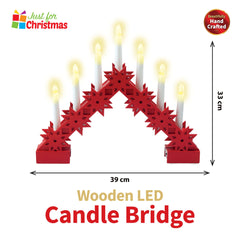 Wooden LED Candle Bridge