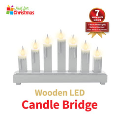 Wooden LED Candle Bridge