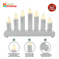 Wooden LED Candle Bridge