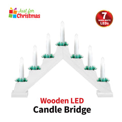 Wooden LED Candle Bridge