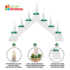 Wooden LED Candle Bridge