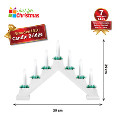 Wooden LED Candle Bridge