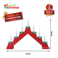 Wooden LED Candle Bridge