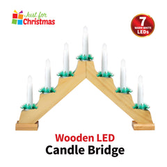 Wooden LED Candle Bridge