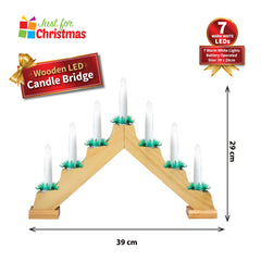 Wooden LED Candle Bridge