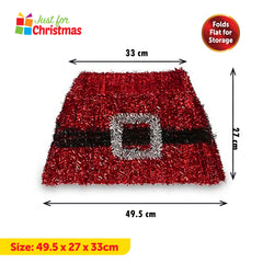 Collapsible LED Santa Christmas Tree Skirt