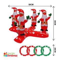 Inflatable Santa Toss Game