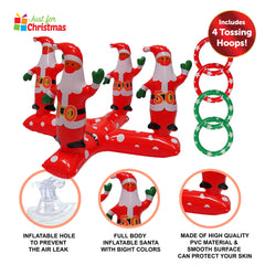 Inflatable Santa Toss Game