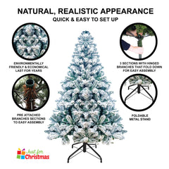 Snowflocked Christmas Tree