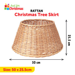 Rattan Christmas Tree Skirt