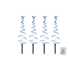 4 Piece LED Christmas Tree Spiral Stake Light
