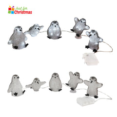5 Piece LED Penguin String Lights