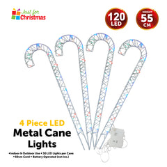 4 Piece LED Metal Cane Lights