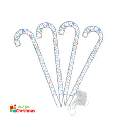 4 Piece LED Metal Cane Lights