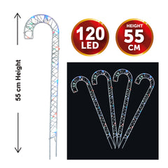 4 Piece LED Metal Cane Lights