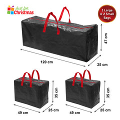 3PC Christmas Decoration Bags with Handles