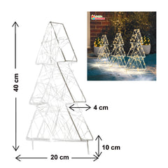 3 Piece 3D LED Christmas Tree Stake Lights