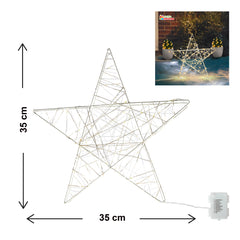 3D Wire LED Christmas Star