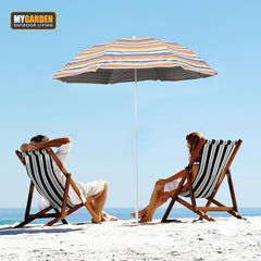 Sun Parasol with Adjustable Tilt Function