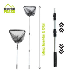 Telescopic Fish Landing Net For Easy Catching